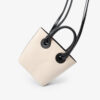 marroque bobbi canvas and leather tote black