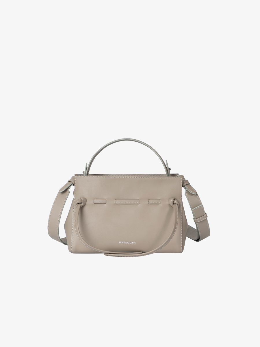 Mini Wendy Taupe Leather Crossbody bag