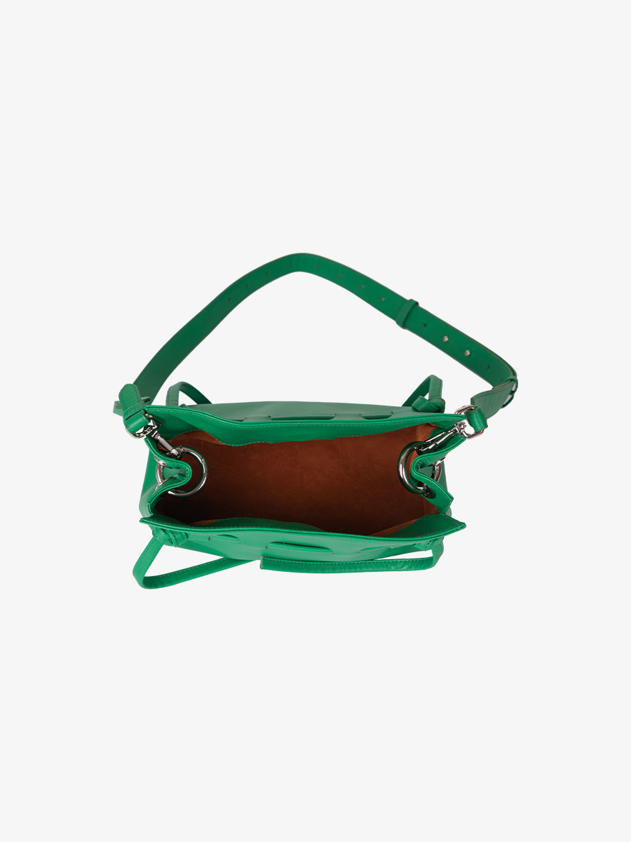 Mini Wendy in Forest Leather Crossbody bag