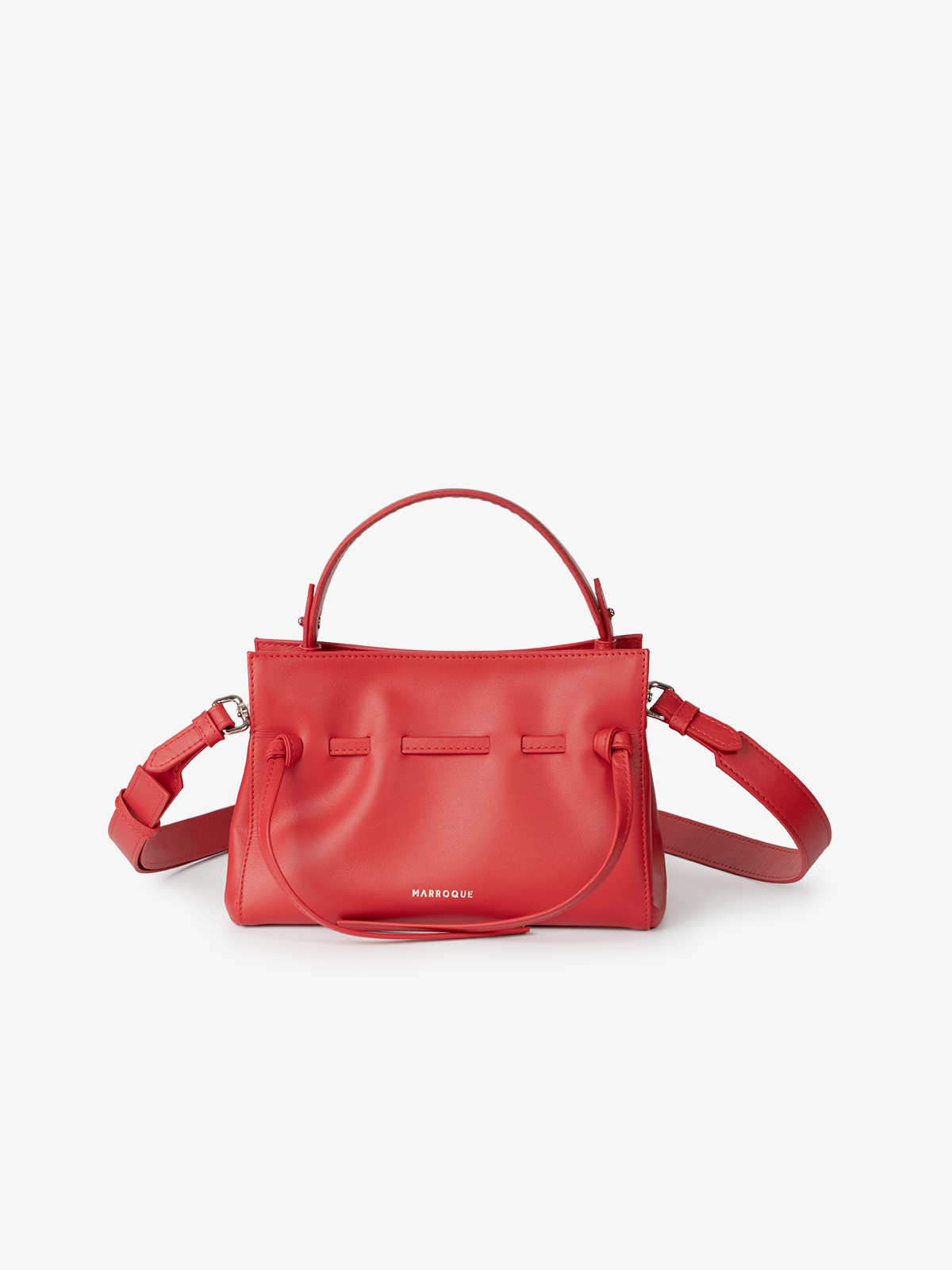 marroque mini Wendy in scarlet Leather Crossbody bag