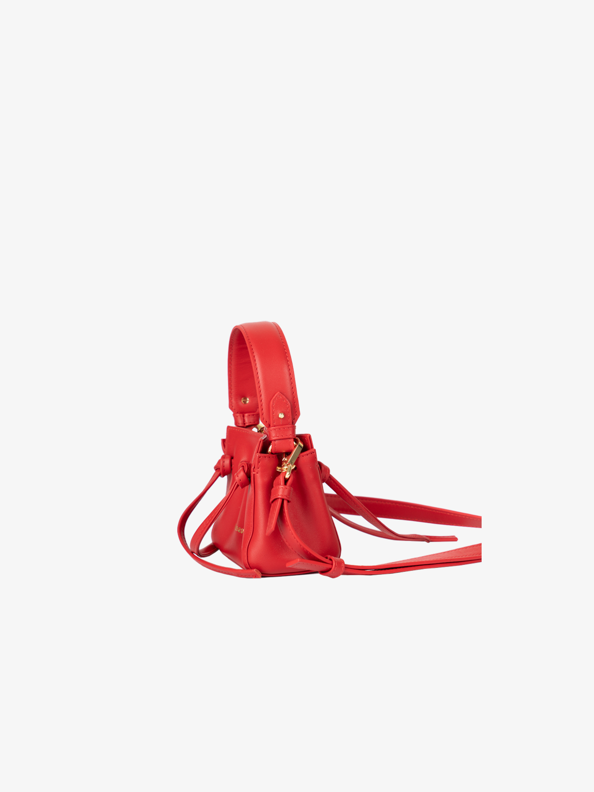 marroque petite Wendy in scarlet Leather Crossbody bag