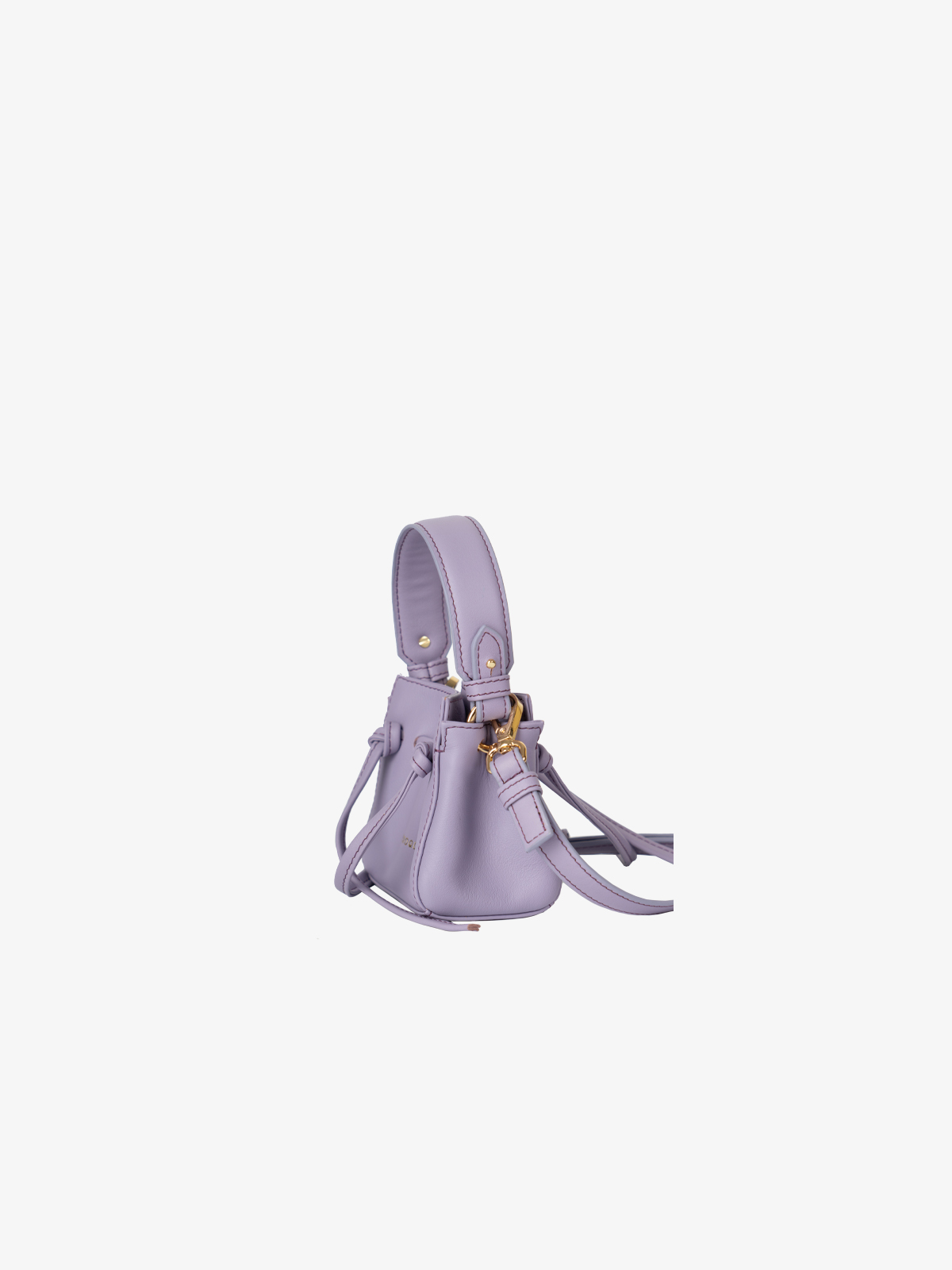 marroque petite Wendy in violet Leather Crossbody bag