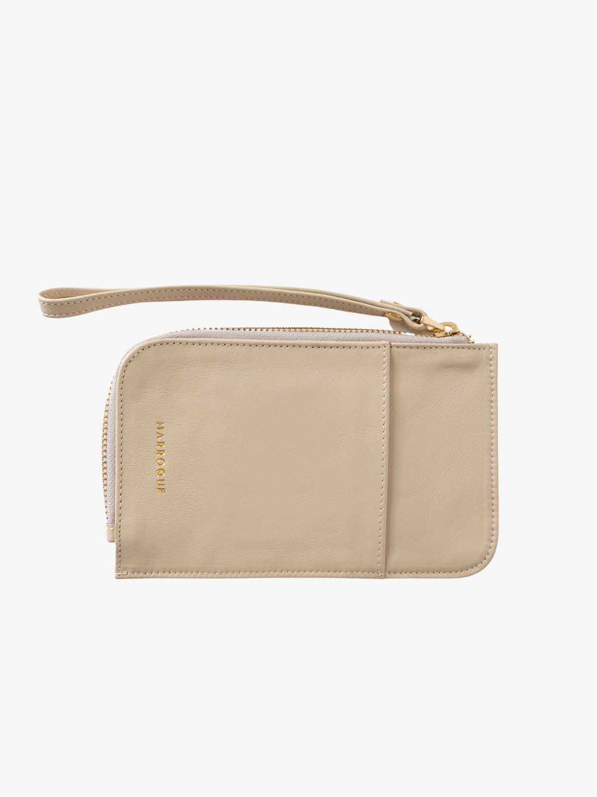 marroque upcycled wallet in offwhite