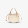 marroque leather bag balloon 20 smoke white