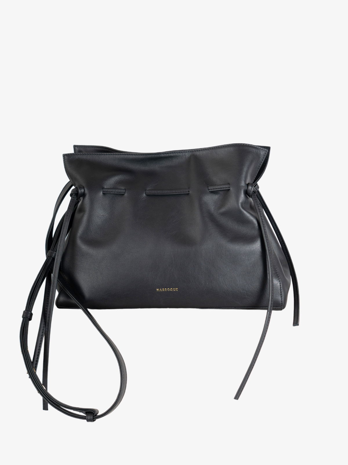 marroque wendy-tote-blackink-leather bag.
