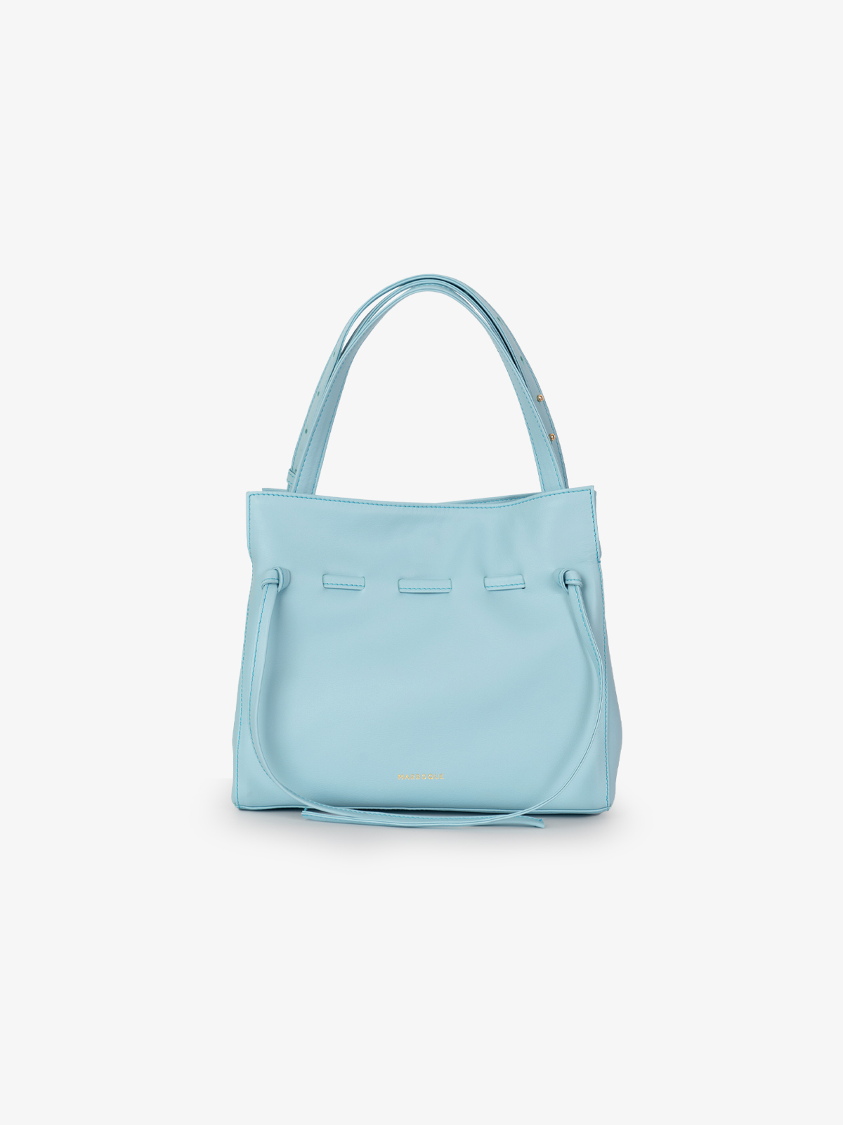 Marroque wendy 25 tote bag in blue. Genuine leather bag. Shoulder bag crossbody bag.