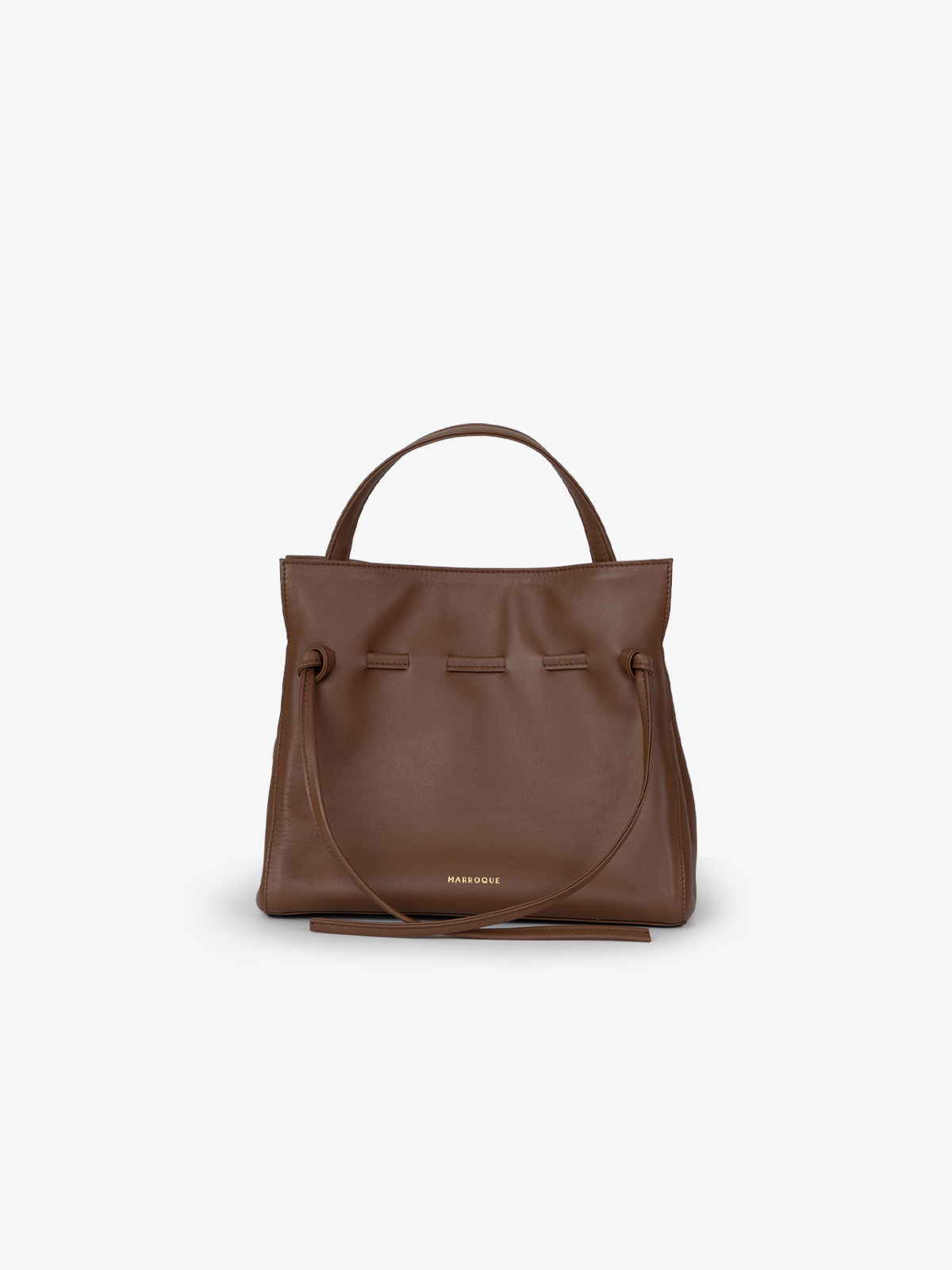 Marroque wendy 25 tote bag in Choco. Genuine leather bag. Shoulder bag crossbody bag.