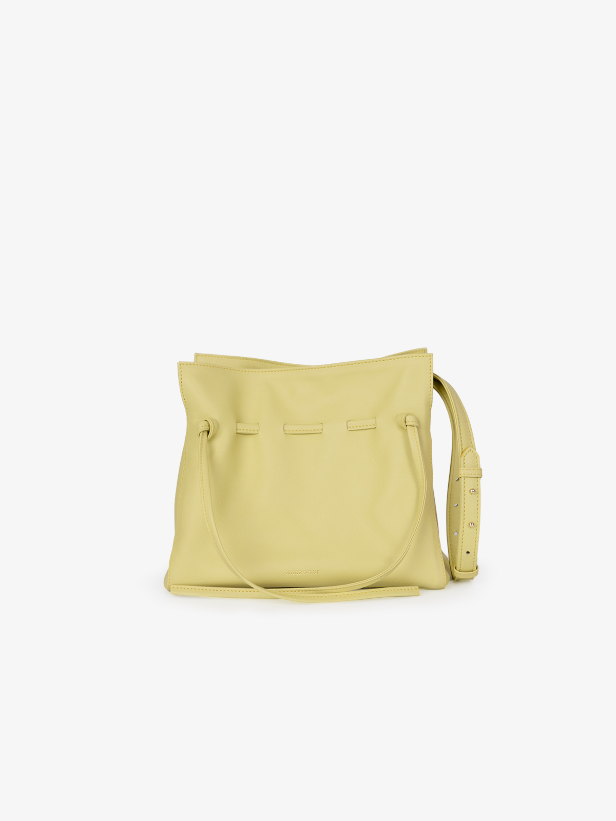 Marroque wendy 25 tote bag in Yellow. Genuine leather bag. Shoulder bag crossbody bag.