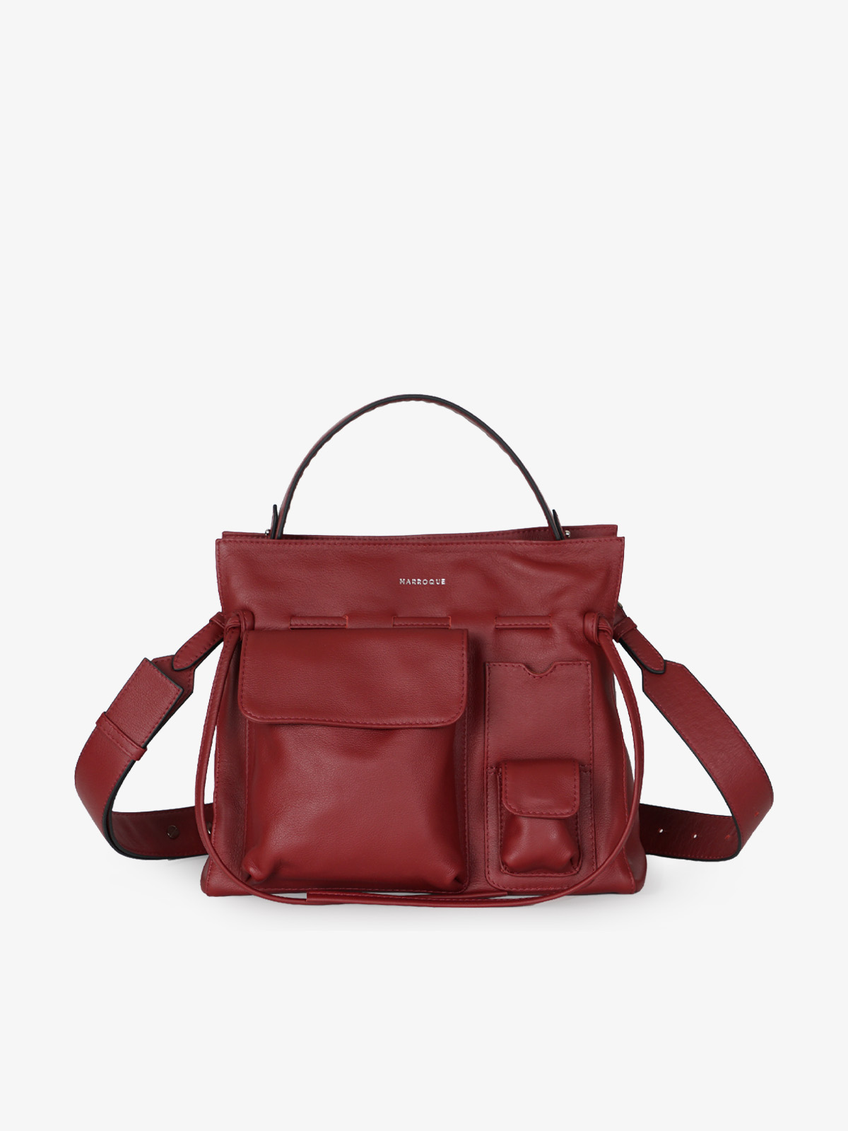 Marroque wendy 28 genuine leather bag crossbody bag in Maroon