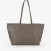 marroque Jenna inside out laeather and canvas tote bag in Gray.
