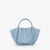 Marroque-​miniPapillon-leather tote and crossbody bag sky