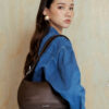 Marroque-BunBun-Mark2-leather crossbody bag -Cocoa
