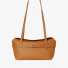 Marroque-Maxine-embossed grain-Leather-bag-Bronze