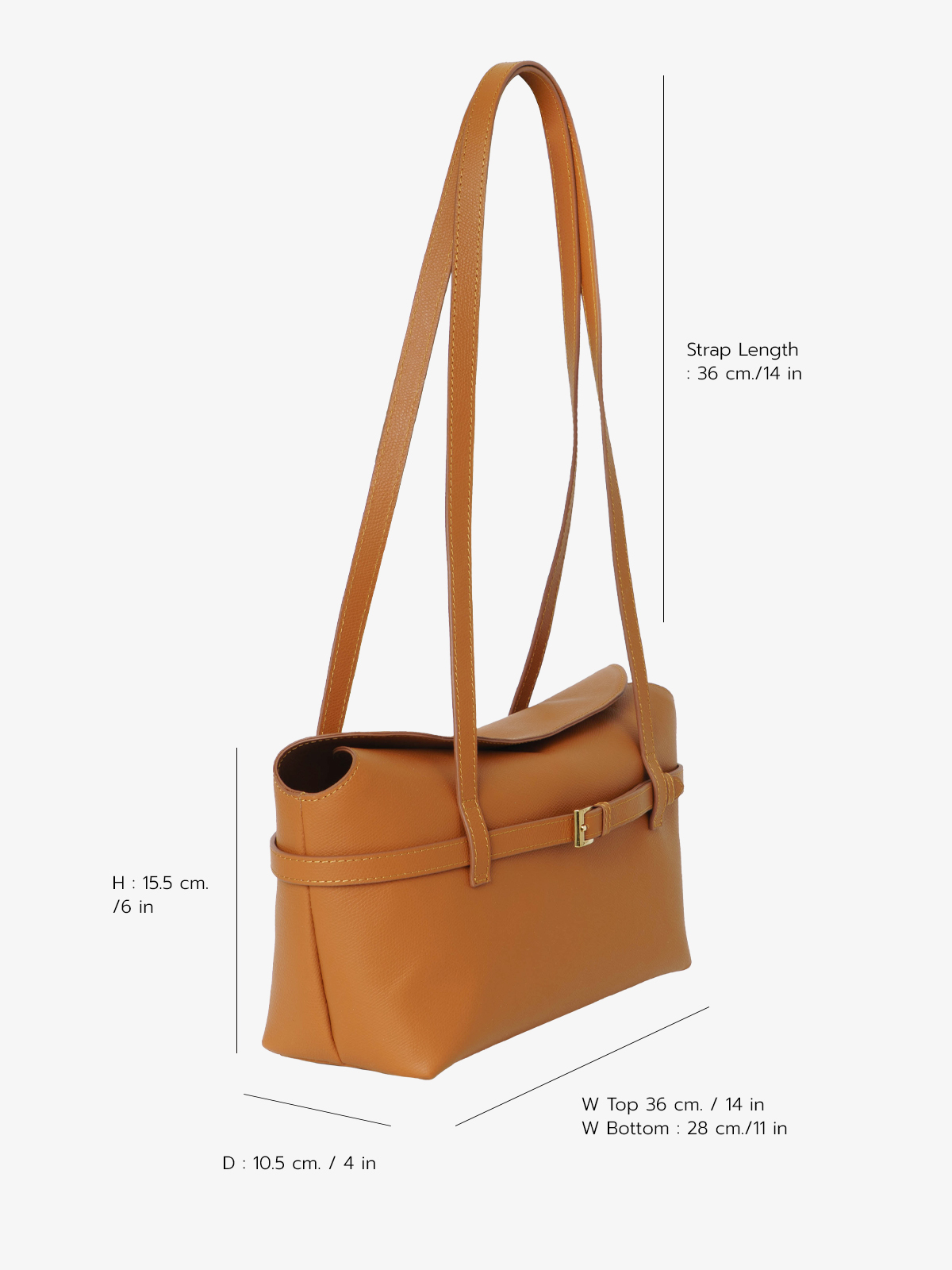 Marroque-Maxine-embossed grain-Leather-bag-Bronze