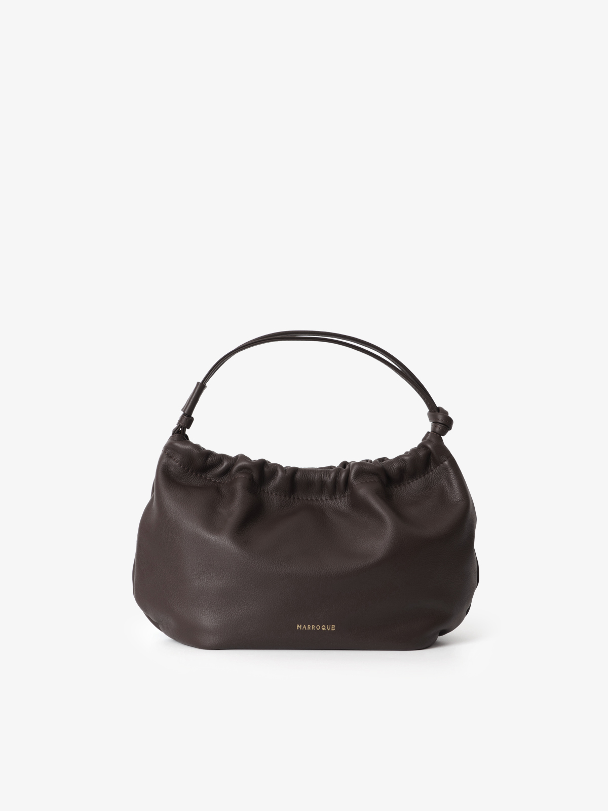 Marroque-leatherbag-Pumpkin-DarkChocolate