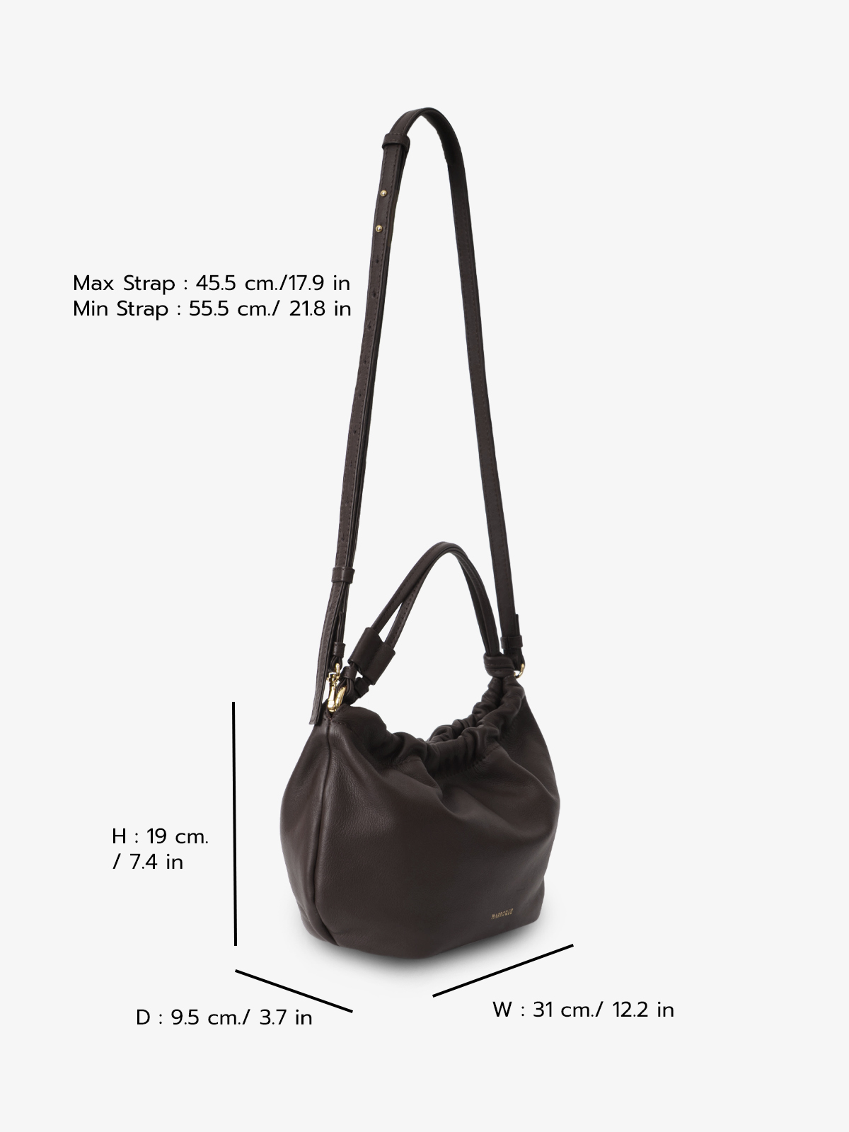 Marroque-leatherbag-Pumpkin-DarkChocolate