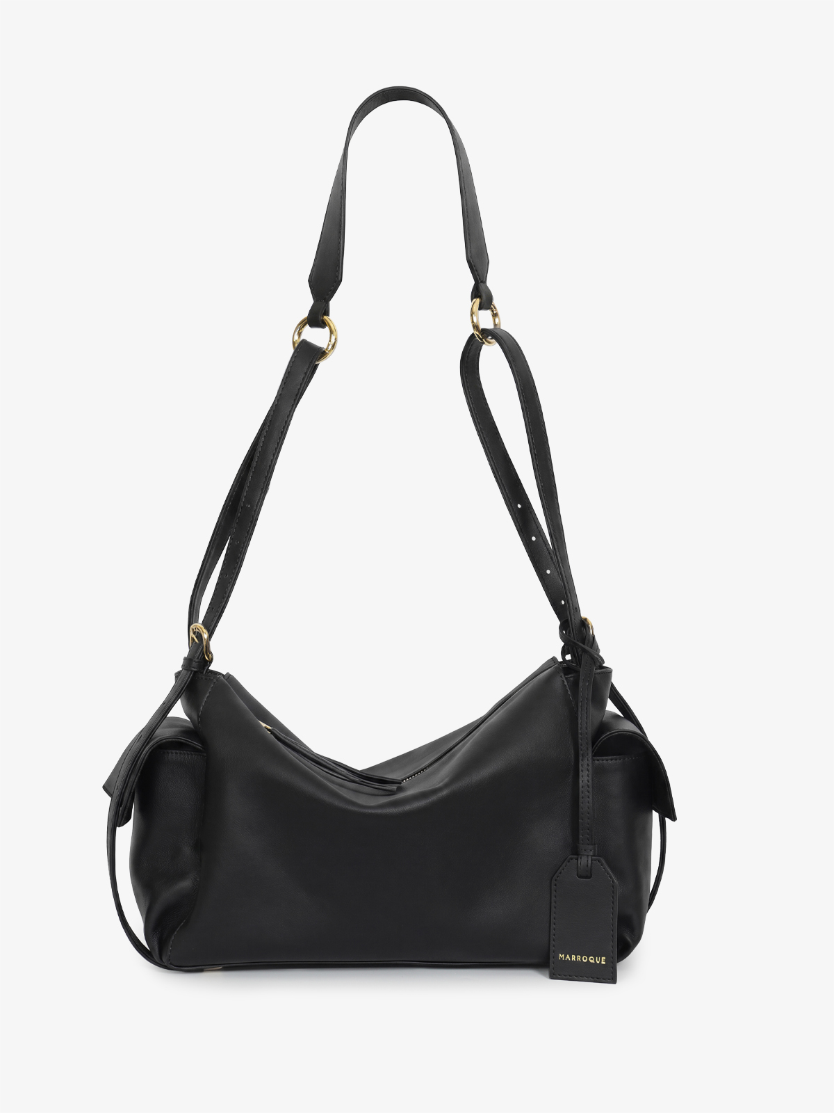 Marroque-Indiana-doublesidepocket-Black-gold-1