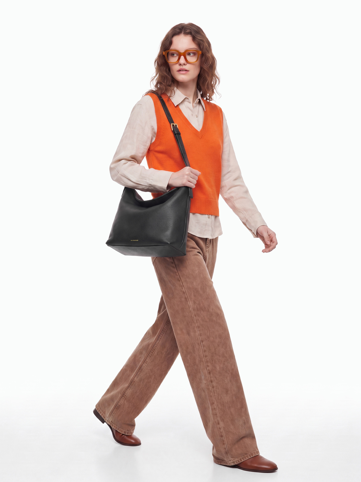 Marroque-Puffy-magzip-leather-hobo-nero